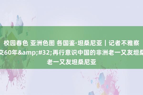 校园春色 亚洲色图 各国鉴·坦桑尼亚｜记者不雅察：建交60年